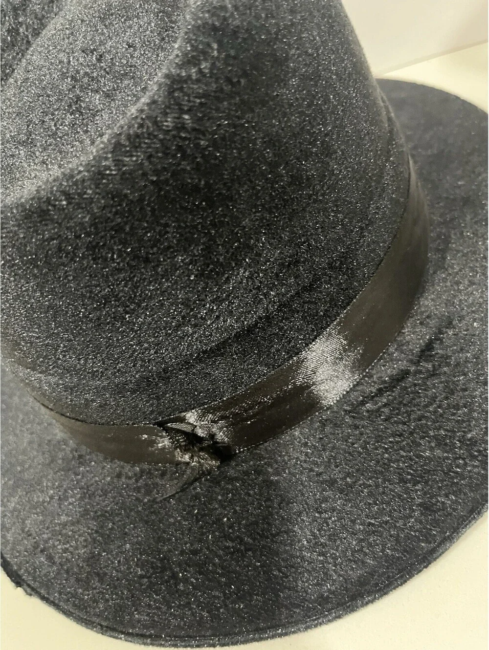 BLACK FEDORA/PARTY HATS CASINOS EVENTS/NEW YEAR'S EVE Costume Velvet